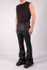 Bootcut Slim Leather Effect Trousers by David's Road 