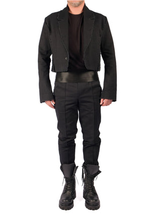 Canvas Blazer Crop by David's Road 