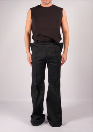 Canvas Trousers Bootcut Slim by David's Road 