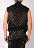 Checkered V-Neck Sleeveless by David's Road 