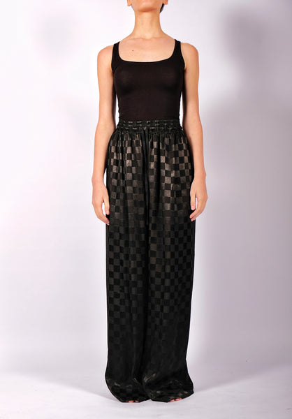 Checkered Wide Trousers by David's Road 