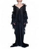 Chiffon Dress with Fur Details by David's Road 