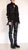 Cotton Crop Blazer with Ribbons by David's Road 
