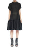Creased Cotton Dress with Ruffles by David's Road 