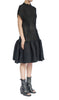 Creased Cotton Dress with Ruffles by David's Road 
