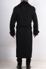 Double Breasted Long Coat with Faux Fur Collar by David's Road 