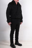 Double Breasted Short Coat with Faux Fur Collar by David's Road 