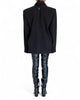 Fulled Wool Coat with Shoulders by David's Road 