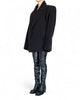 Fulled Wool Coat with Shoulders by David's Road 