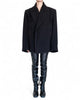 Fulled Wool Coat with Shoulders by David's Road 