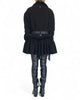 Georgette Padded Jacket with Ruffles by David's Road 