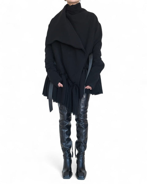 Georgette Padded Jacket with Ruffles by David's Road 