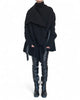 Georgette Padded Jacket with Ruffles by David's Road 