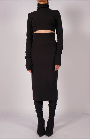 Jersey Skirt Midi by David's Road 