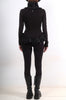 Jersey Top with Satin Ruffles by David's Road 