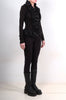 Jersey Top with Satin Ruffles by David's Road 