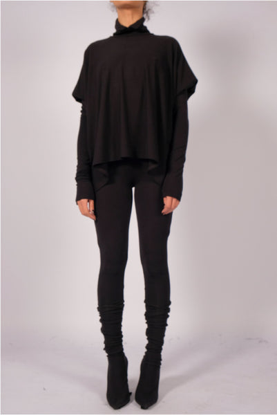 Jersey Turtleneck Batwing by David's Road 