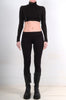 Jersey Turtleneck Crop with Tassel by David's Road 