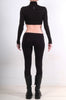 Jersey Turtleneck Crop with Tassel by David's Road 