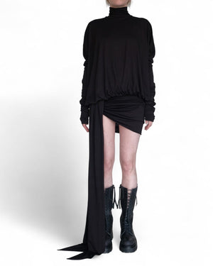 Jersey Turtleneck Mini Dress by David's Road 