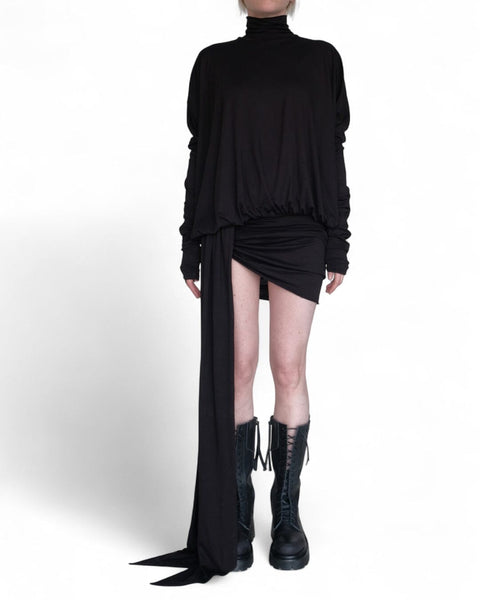 Jersey Turtleneck Mini Dress by David's Road 