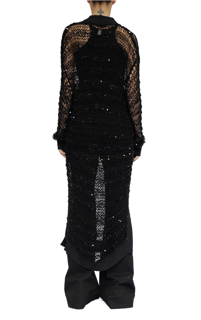 sequin v neck midi dress Plunging V-Neck Long Sleeve Sequin Bodycon Midi Dress GM01075