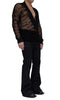 Knitted Cotton Sequins V-Neck by David's Road 