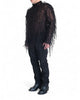 Knitted Long sleeve Sweater with Fringes by David's Road 