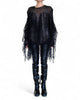 Knitted Long Sleeve Sweater with Fringes by David's Road 