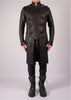 Leather Effect Military Coat by David's Road 