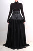 Leather Skirt with Chiffon by David's Road 