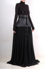Leather Skirt with Chiffon by David's Road 
