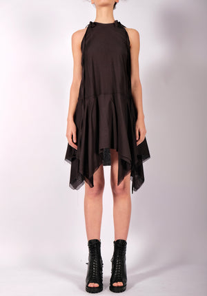 Light Cotton Dress Ruffle Mini by David's Road 