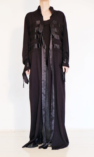 Long Cotton Robe with Ribbons by David's Road 