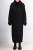 Long Double Breasted Coat with Faux Fur Collar by David's Road 