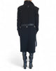 Long Georgette Padded Jacket with Belt by David's Road 