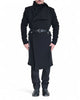 Long Georgette Padded Jacket with Belt by David's Road 
