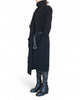 Long Georgette Padded Jacket with Belt by David's Road 