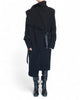 Long Georgette Padded Jacket with Belt by David's Road 