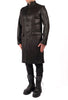 Long Leather Effect Mao Collar Blazer by David's Road 