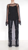 Long Mesh Sequin Top with Long Sleeves by David's Road 