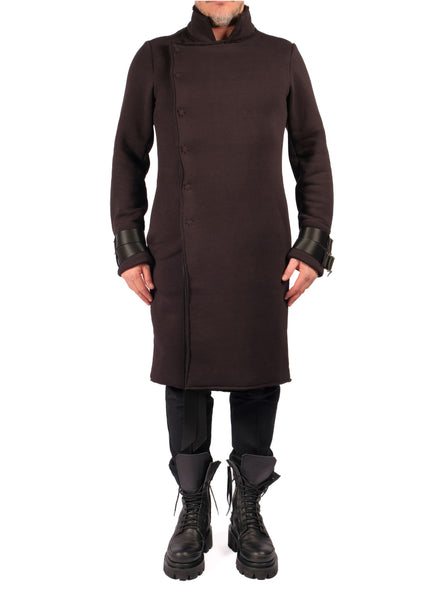 Long Sweatshirt Jacket with Belt Details by David's Road 