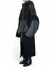Long Sweatshirt Zip Jacket with Leather by David's Road 