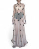 Maxi Mesh Turtleneck Dress with Applications by David's Road 