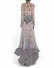 Maxi Mesh Turtleneck Dress with Applications by David's Road 