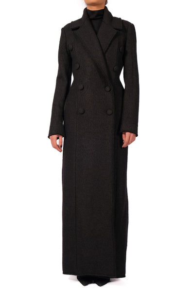 Maxi Wool Double Breasted Jacket by David's Road 