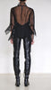 Mesh Sequin Blazer with Tail by David's Road 
