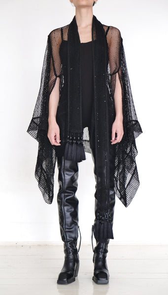 Mesh Sequin Kimono by David's Road 