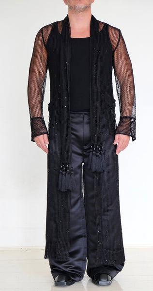 Mesh Sequins Long Robe by David's Road 