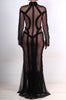 Mesh Turtleneck Dress by David's Road 